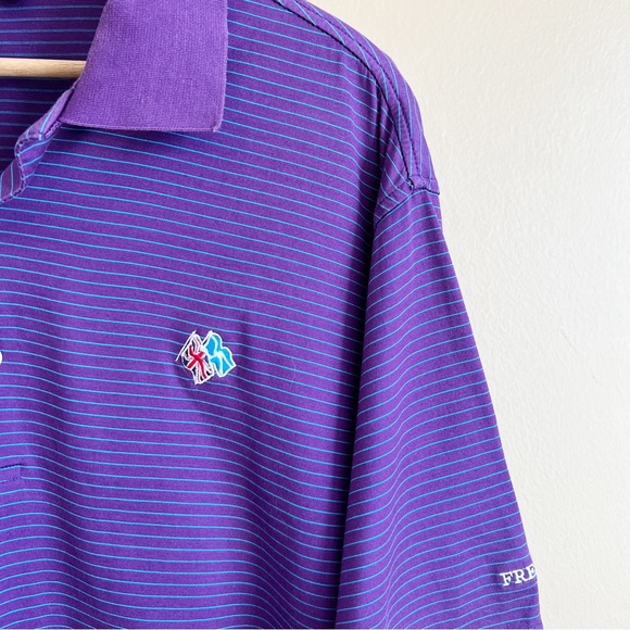 PETER MILLAR men’s purple polo golf shirt size L Frederica St. Simon Georgia - Picture 2 of 7